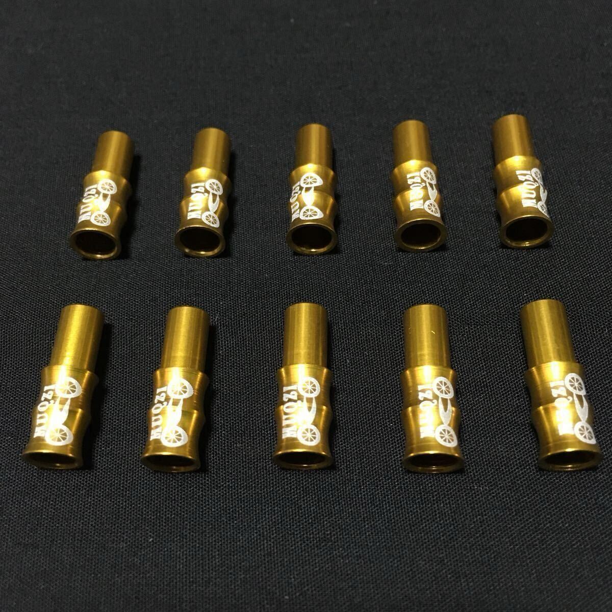 ☆ 新品!! 自転車 竹風アルミアウターケーブルキャップ ゴールド φ5mm 10個 ☆拍卖