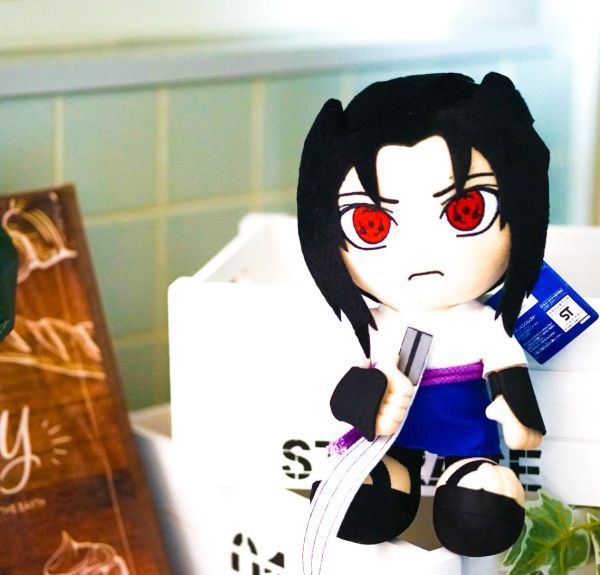 ぬいぐるみ サスケ うちはサスケ ナルト NARUTO クッション 抱き枕 30㎝ リボン袋付【現物撮影】拍卖