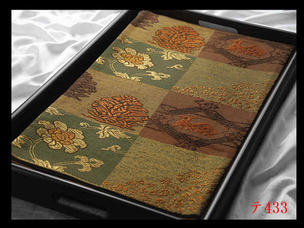 蔵【テ433】厳選逸品 名物裂紋 気品豊かに 正絹純金糸六通高級美術袋帯 ◇検簪着物名古屋帯和装小物帯締め拍卖