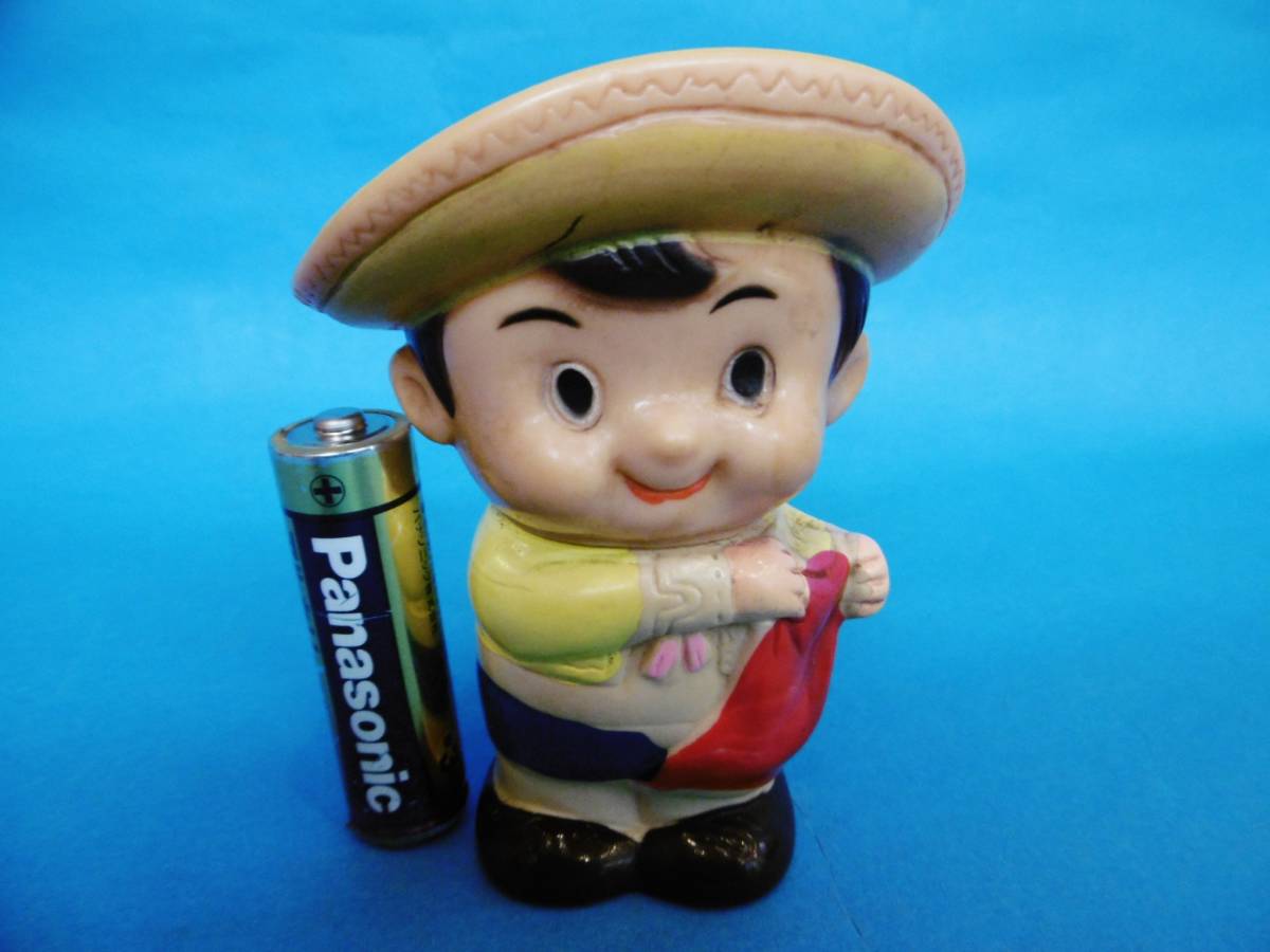 当時物★闘牛士坊や/第一銀行/ソフビ貯金箱/昔販促品昭和レトロ★拍卖