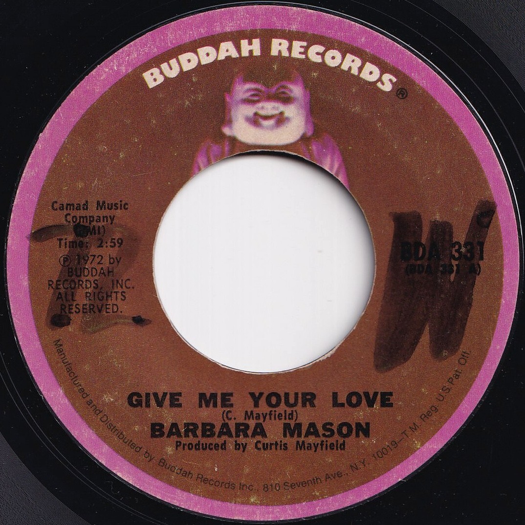 Barbara Mason Give Me Your Love Buddah US BDA 331 209291 SOUL ソウル レコード 7インチ 45拍卖