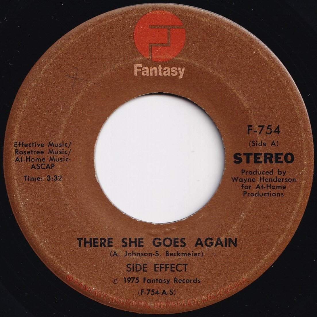 Side Effect There She Goes Again / What The Heck, Let's Discotheque Fantasy US F-754 209277 ソウル ファンク レコード 7インチ 45拍卖