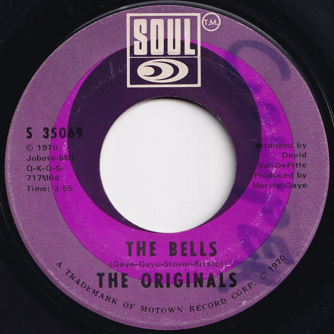 Originals The Bells / I'll Wait For You Soul US S 35069 209216 SOUL ソウル レコード 7インチ 45拍卖