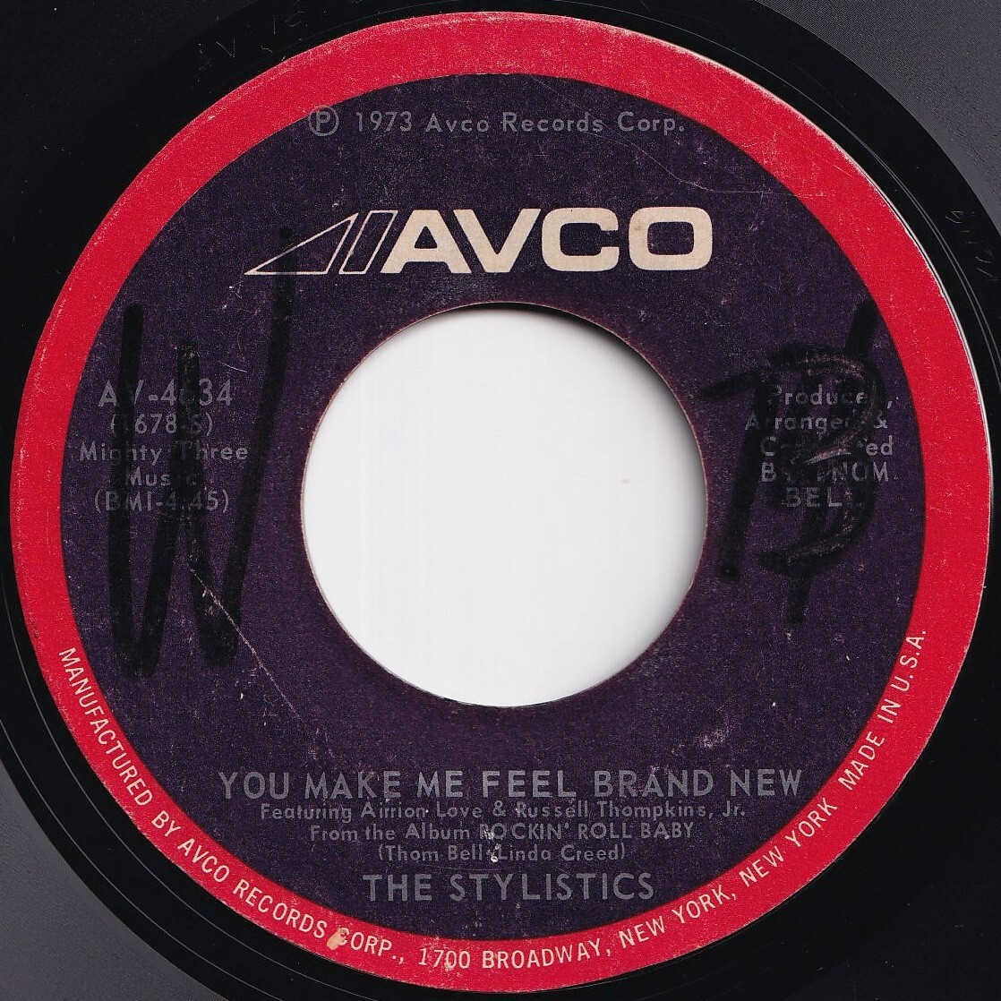 Stylistics You Make Me Feel Brand New / Only For The Children Avco US AV-4634 209351 SOUL ソウル レコード 7インチ 45拍卖