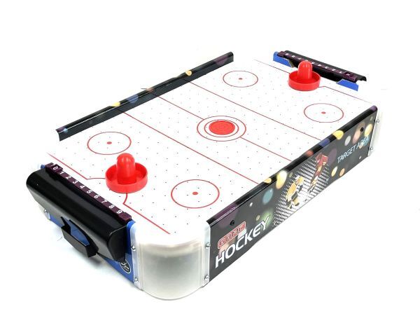 【ご家庭で本格的エアーホッケー】本格エアーフロー搭載 卓上 LED付 ミニ エアホッケー ゲーム ☆テーブルエアーホッケーゲーム拍卖