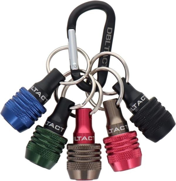 DBLTACT 軽量ビットホルダー5個組 ネイビー・モスグリーン・ガンメタ・レッド・マットブラック DBH-A5K拍卖