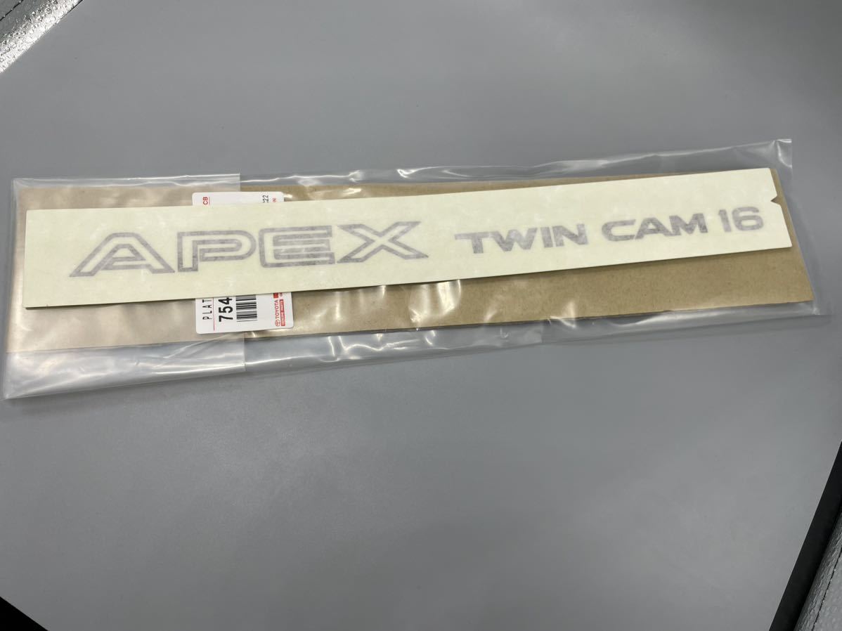 ■■■①在庫有すぐ発送 トヨタ純正 絶版品 APEX TWINCAM16 ステッカー AE92 レビン トレノ リアゲートステッカー AE86拍卖