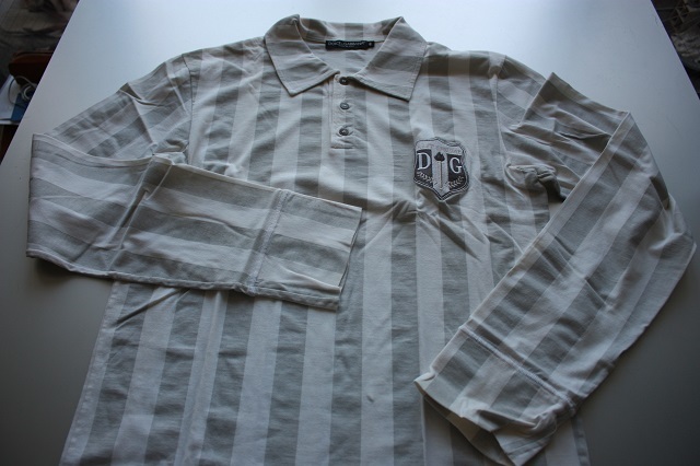 【DOLCE&GABBANA】ドルチェアンドガッバーナ 長袖衿付きシャツ 46拍卖