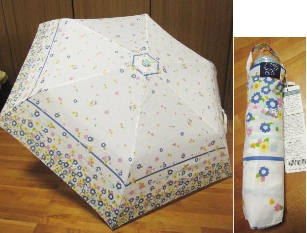 *新品*ハローキティ*3段折りたたみ傘*ブリリアントブーケ*サンリオ*拍卖