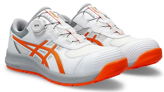 CP219BOA-100 24.5cm カラー(ホワイト*ショッキングオレンジ) アシックス安全靴(2E相当) 新品(税込)拍卖