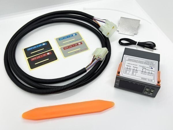 YO-571-T-GR 【200系 ハイエース リア ヒーター スイッチ 移設 ハーネス チューブ付き / STC-3000 / ステー / シール 灰】 空調拍卖