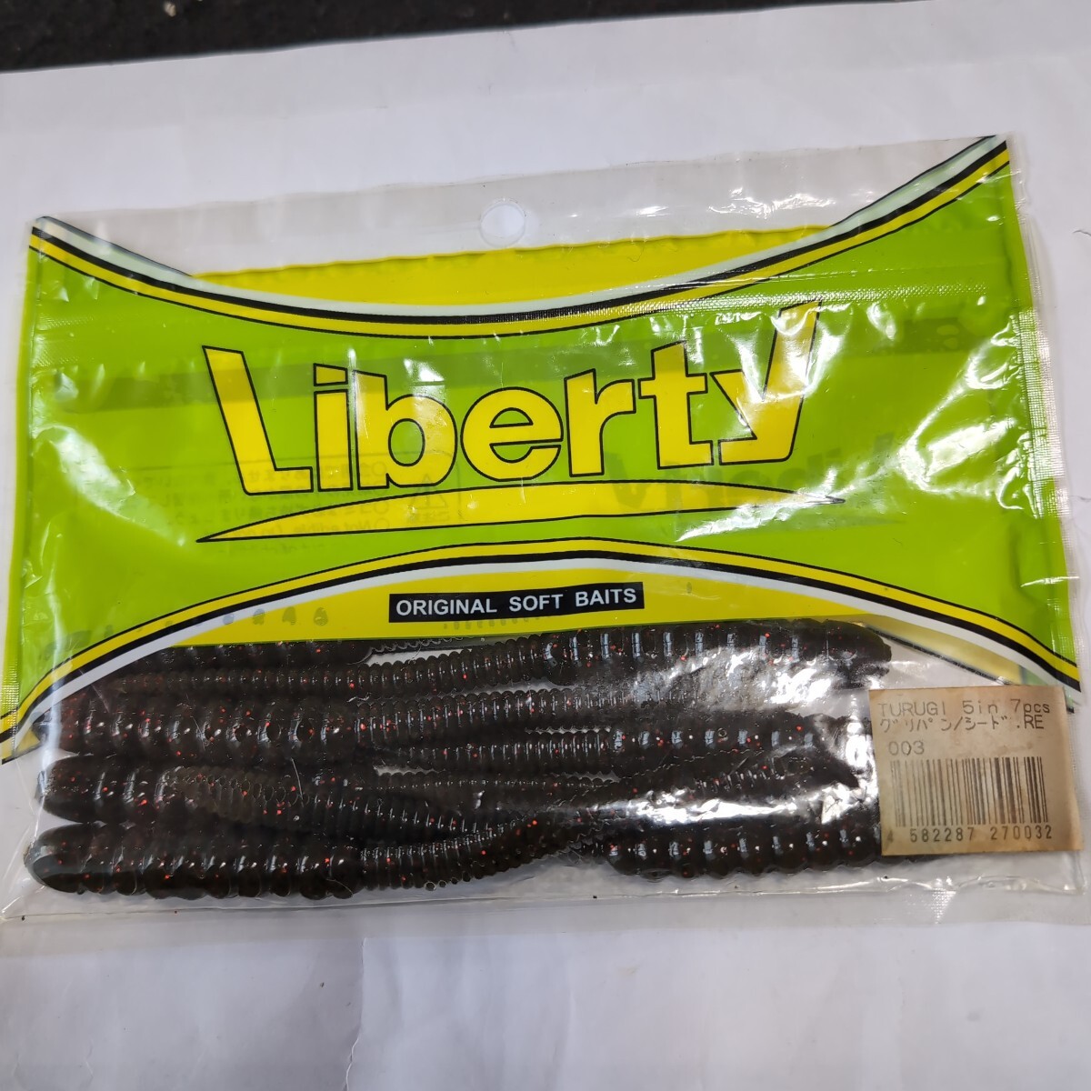 ■新品■リバティ■ツルギ■5インチ、7本入、グリパンシードレッドフレーク■2拍卖