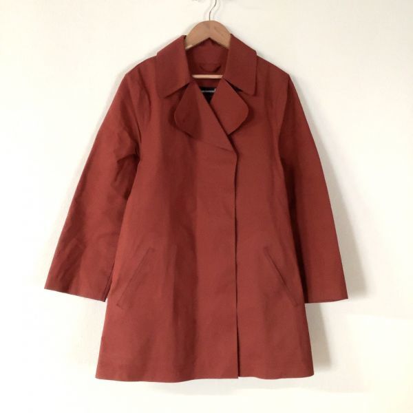 【極上な生地感】スコットランド製 ハンドメイド MACKINTOSH マッキントッシュ コットン トレンチコート 32サイズ レッド拍卖