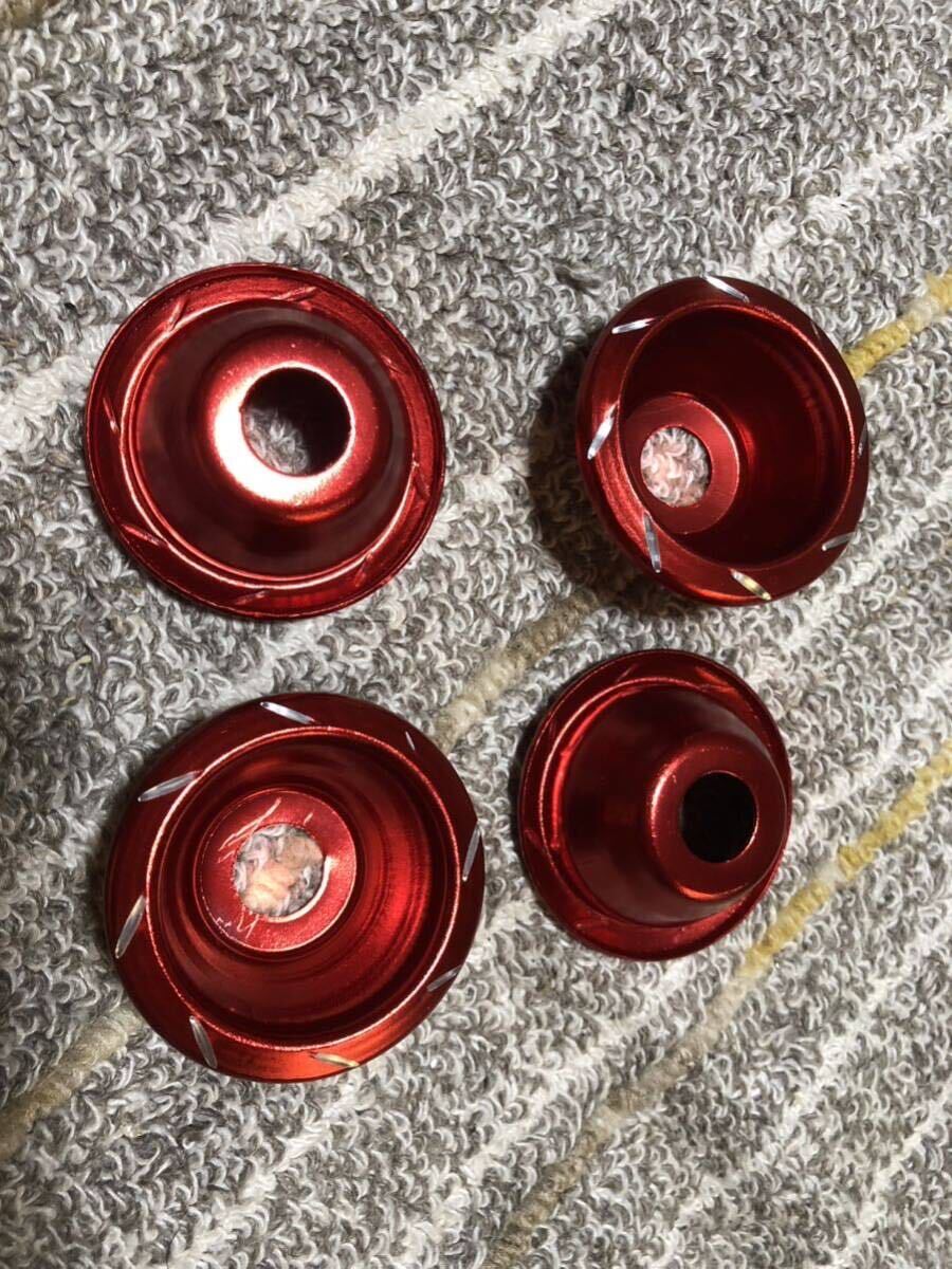 送料込み 未使用品アクスルスライダー 4個セット ガード NSR モンキー エイプ XR100モタード グロム z125 赤 レッド拍卖