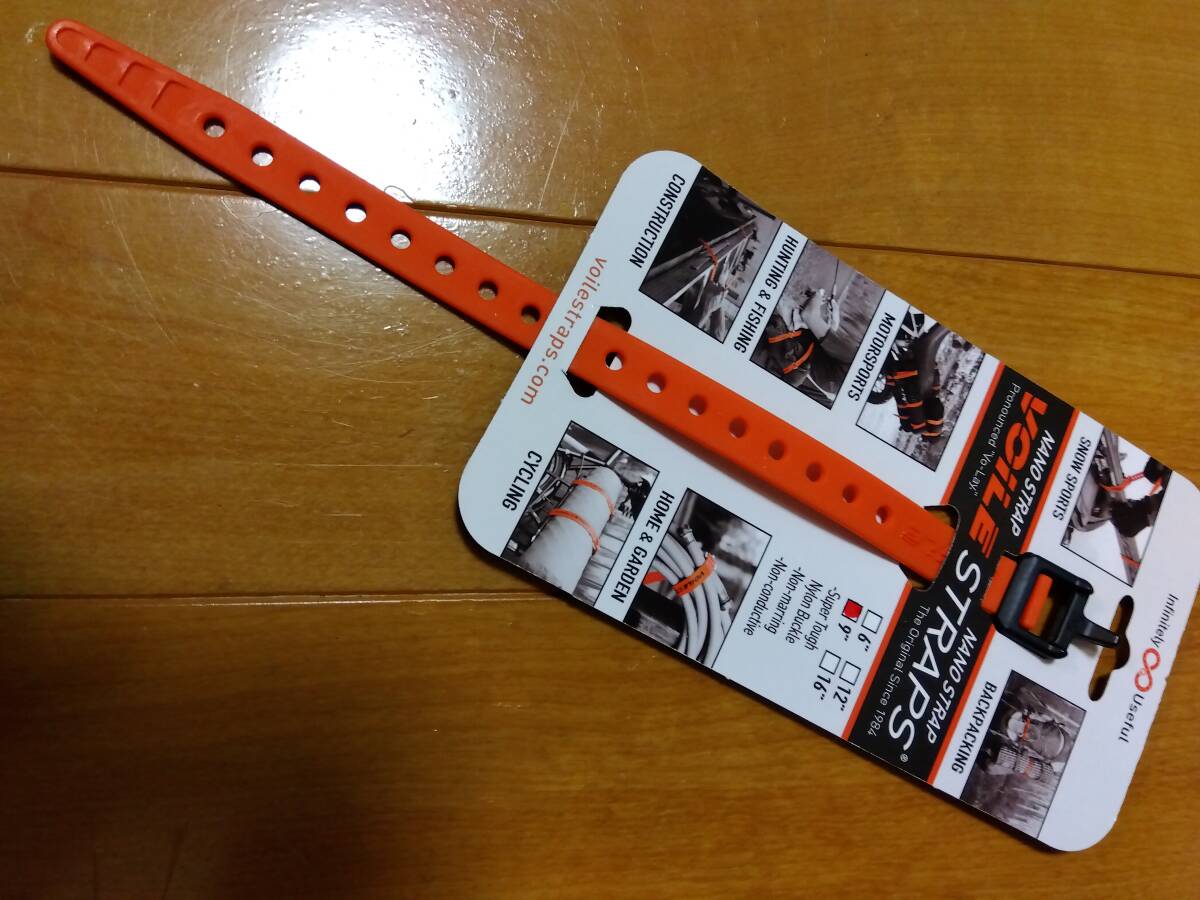 Voile NANO Strap ナノ ストラップ ナイロンバックル Orange オレンジ 9インチ 22センチ拍卖