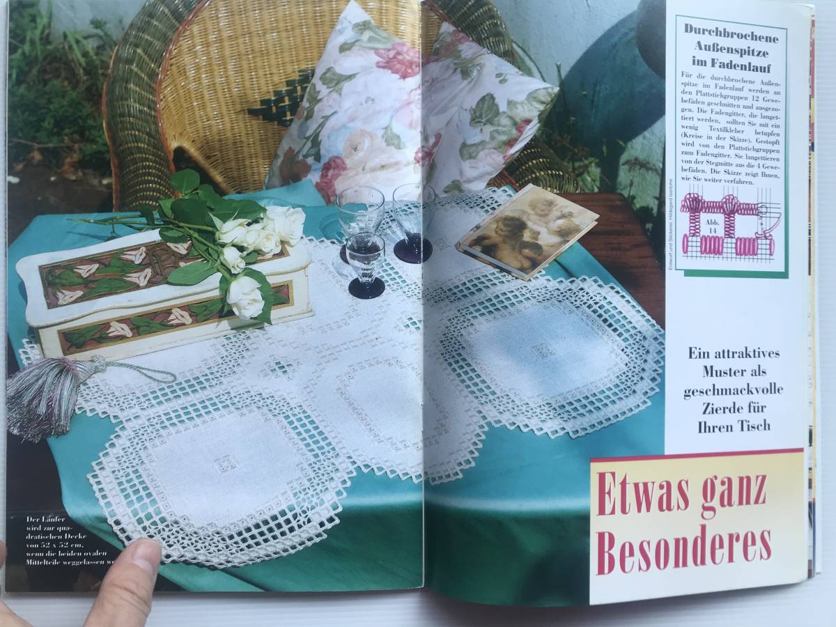 手芸図案 ■ARTBOOK_OUTLET■ O2-145 ★ 送料無料!刺繍 新しいスタイルの ハーダンガー HARDANGER ドイツ アンカー ELKES IDEEN 絶版 古書拍卖