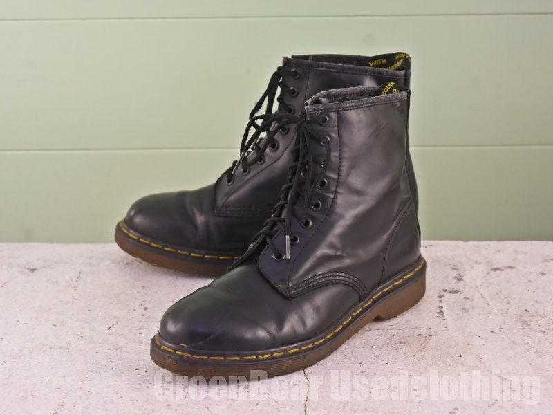 B160 メンズ Dr.マーチン 8ホールシューズ 黒 ブラック 40 25cm拍卖