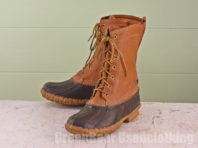 B216 USA製 L.L.ビーン ビンテージ ビーンブーツ 良い味 茶 ブラウン レディース 8LM 25cm 拍卖