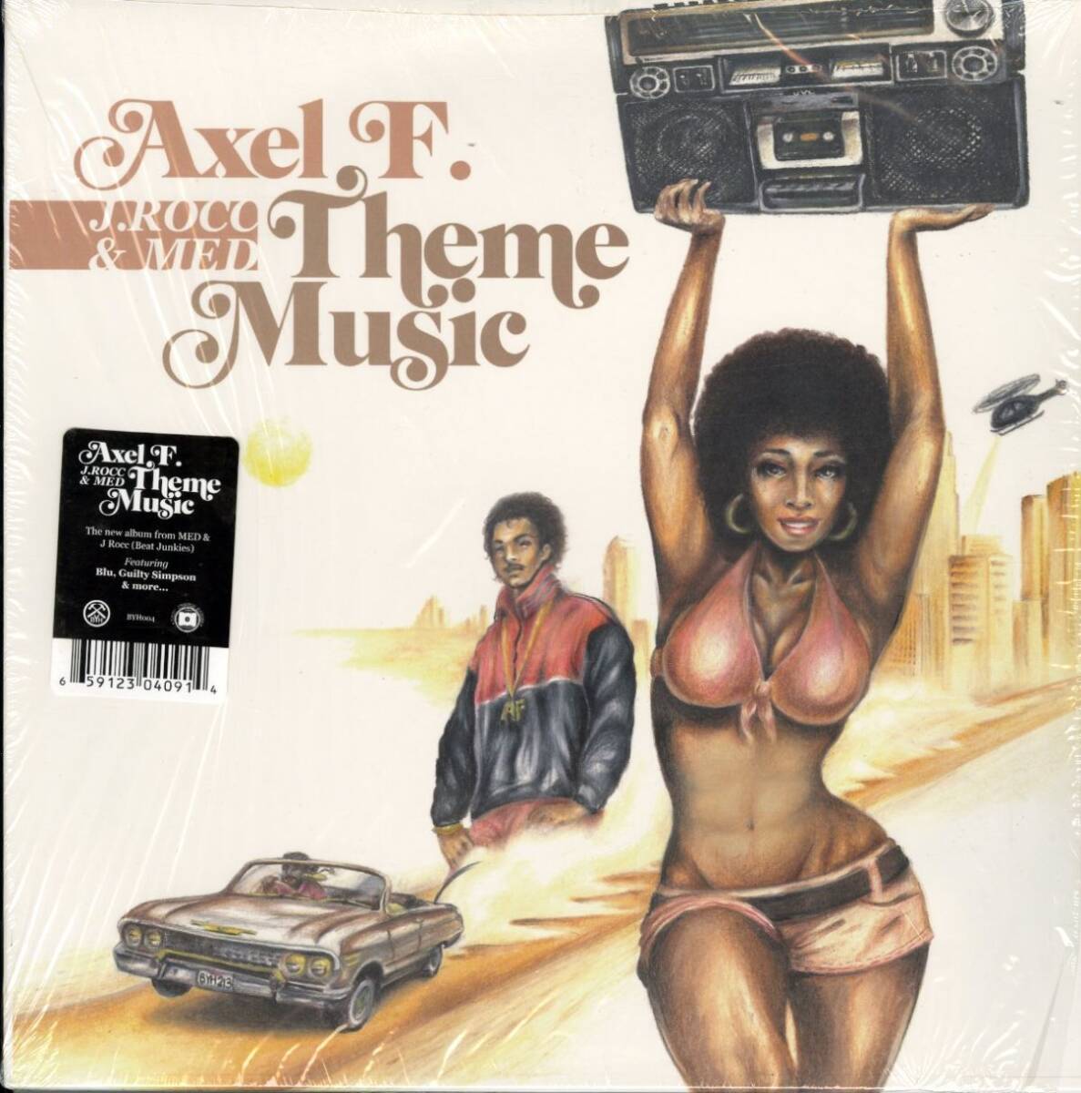 2014年 USプレス2LP!シュリンク付 Axel F. / Theme Music【Bang Ya Head / BYH004】Stones Throw MED , J Rocc , Guilty Simpson Hip Hop拍卖