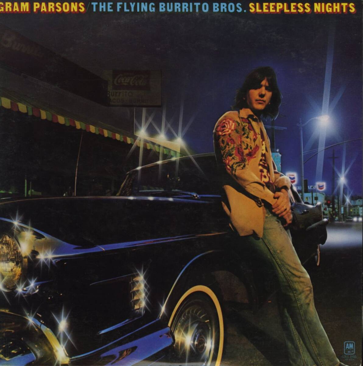 プロモ白ラベル 日本A&M盤LP!Gram Parsons The Flying Burrito Bros. / Sleepless Nights 1976年 GXG-1035 グラム・パーソンズ拍卖