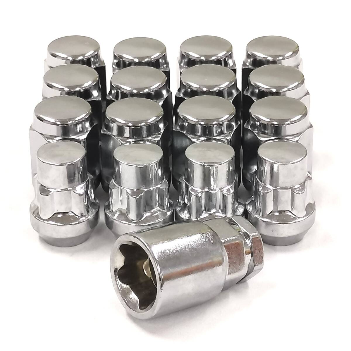 ホイールナット ロックナットセット M12 x P1.5 21HEX 35mm メッキ つば付き 袋タイプ 16個セット トヨタ ホンダ マツダ 1215021+181-1拍卖