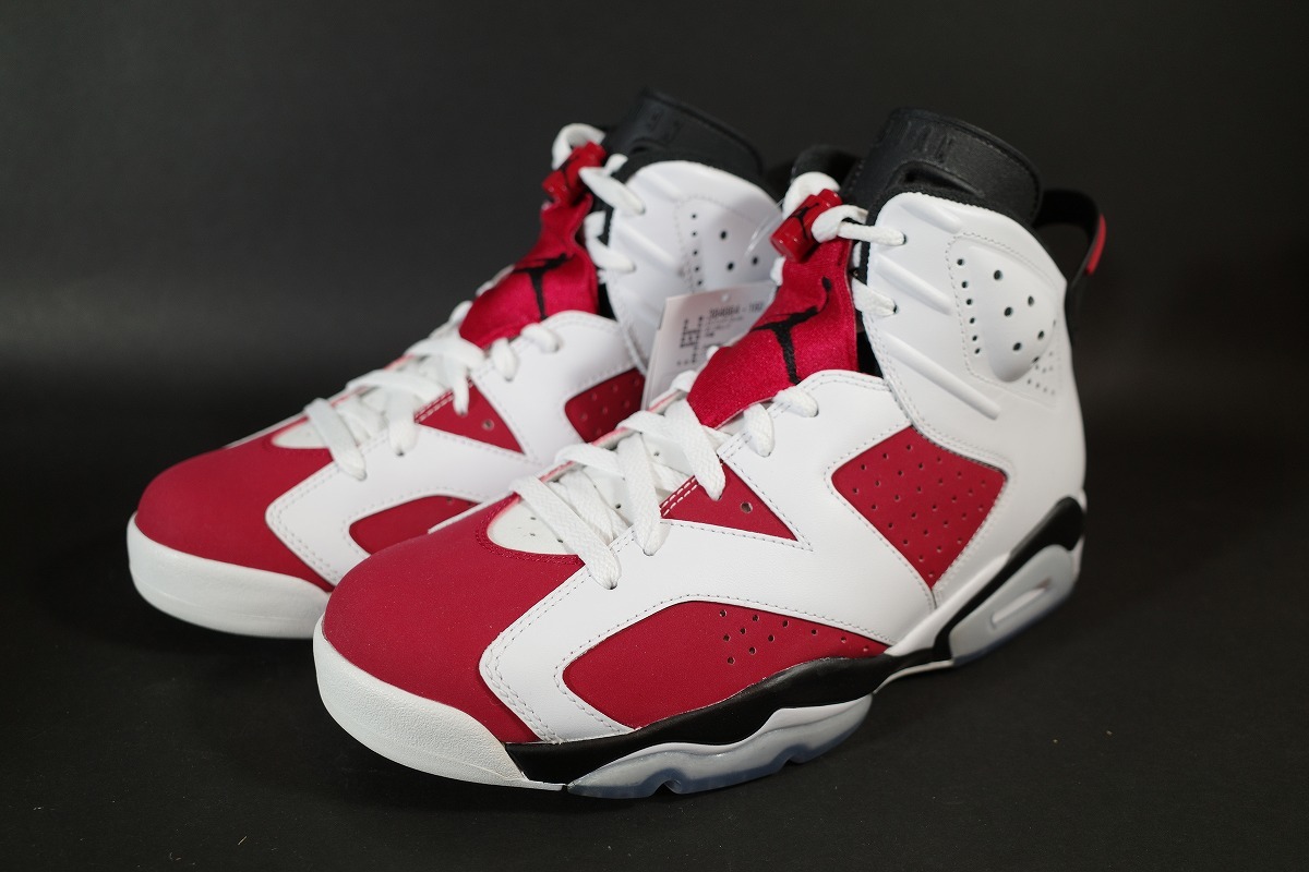 NIKE/ナイキ AIR JORDAN 6 RETRO CARMINE エアジョーダン6 カーマイン 384664-160/27.5拍卖
