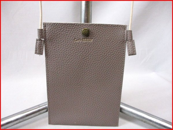 Cat's ISSUE/キャッツイシュー◇ポシェット フラット モカブラウン 斜め掛け H19cm拍卖