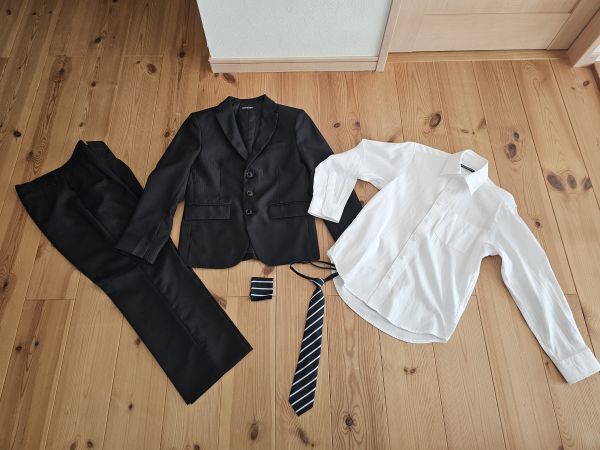 140cm フォーマルスーツ セットアップ 5点セット 結婚式 発表会 お出かけ 拍卖