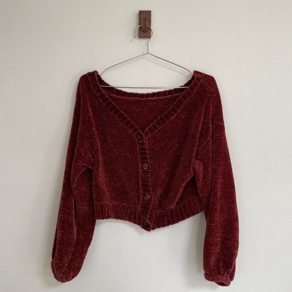 中古★【FREAK'S STORE(フリークスストア)】モール糸ボリュームカーディガン拍卖