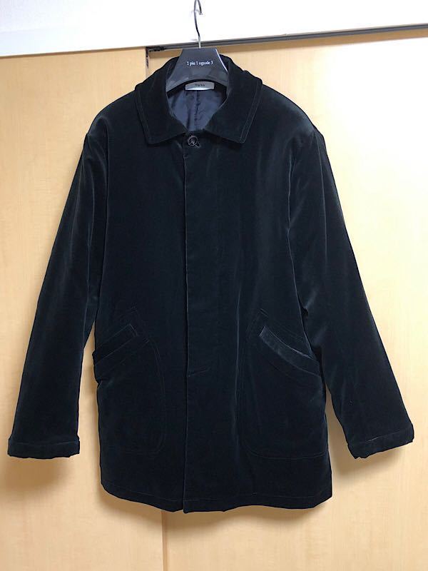 即決★markaマーカ17AW中綿入りベロアバルカラーコート黒2拍卖