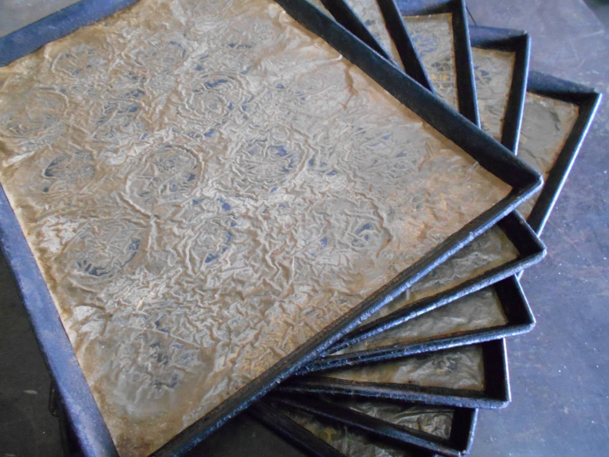 ★中古★ オーブン用 天板 (6枚セット) ◇ ② ◇ ベーカリー トレー ◇ W560 × D410 × H25 ◇ オーブン天板 【 シート付 / 現状販売 】拍卖