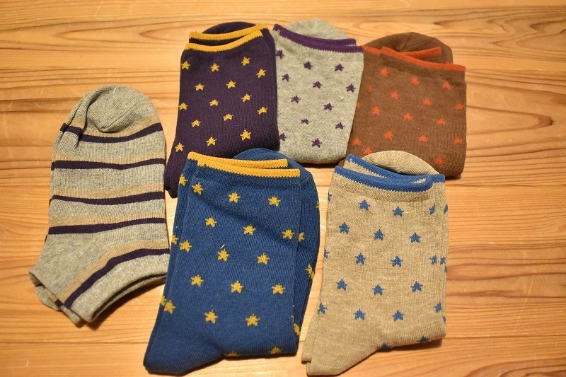キッズ用ソックス 6足セットで 子供用靴下 19~22㎝ 男児向け星柄拍卖