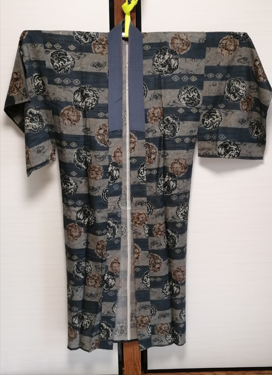20 見仕立て 和服 普段着 男性 着物拍卖