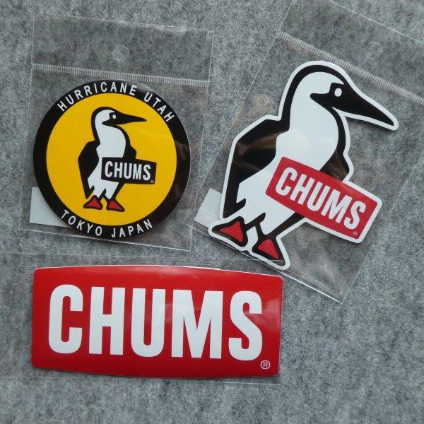 CHUMS ステッカー 3枚セット CH62-1072 CH62-0156 CH62-1622 新品 防水素材拍卖