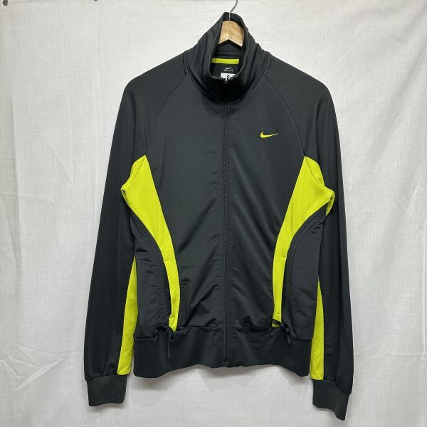 NIKE ナイキ ロング スリーブ 長袖 フル ジップ アップ ジャケット スポーツ トレーニング ランニング ウェア M グレー b20734拍卖