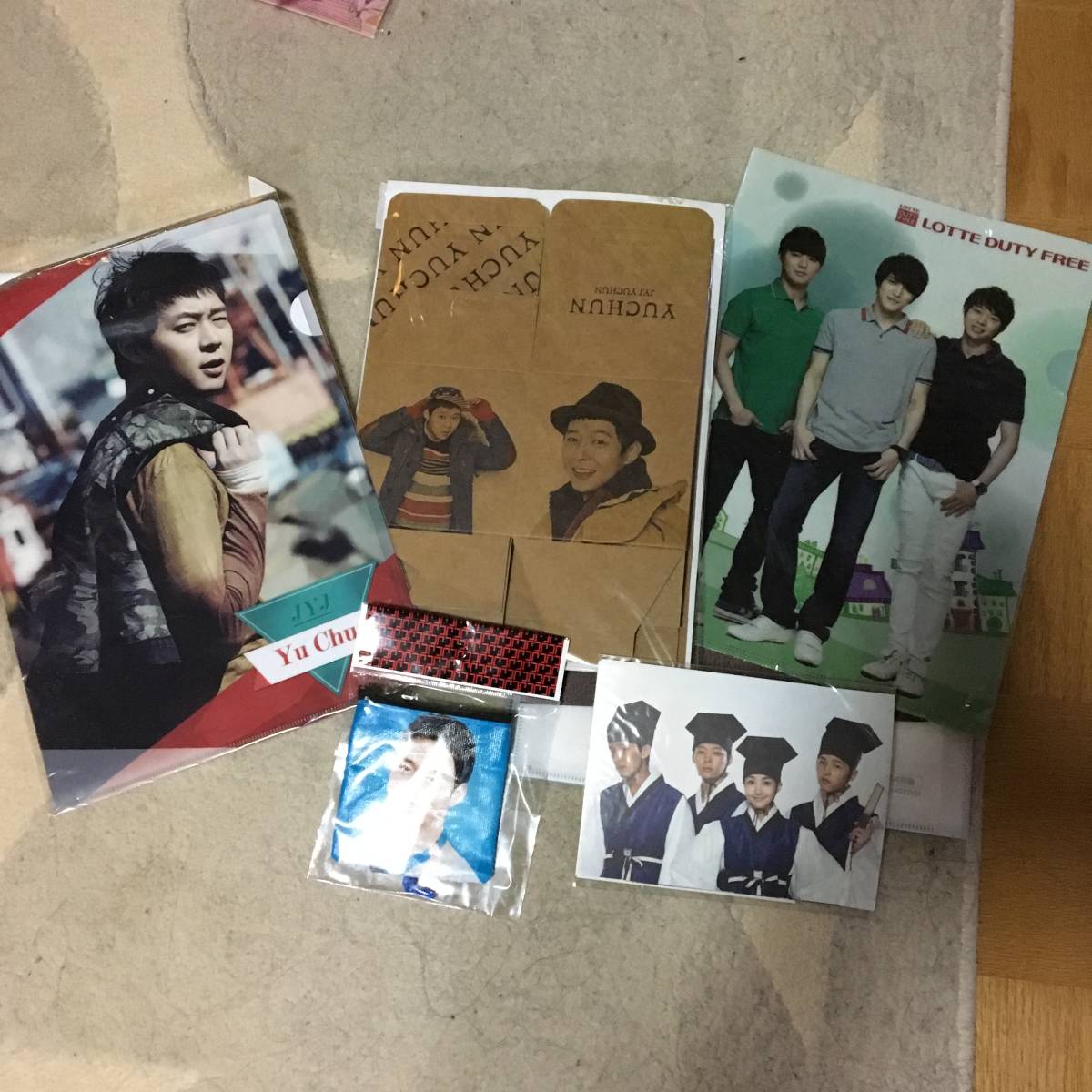 ユチョン パクユチョンJYJクリアファイルポストカード ポーチ ボックス セット拍卖