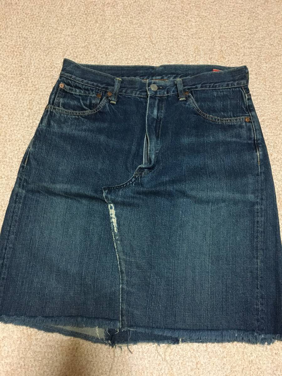 45rpmフォーティファイブアールピーエムBLUECAFEデニムタイトスカート34拍卖
