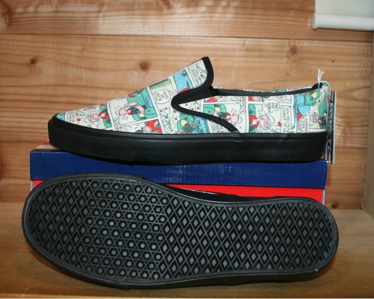 送料無料/新品★ コミックキャラクタースニーカー スリップオン POPEYE PM7010 (ポパイ) 27cm 拍卖