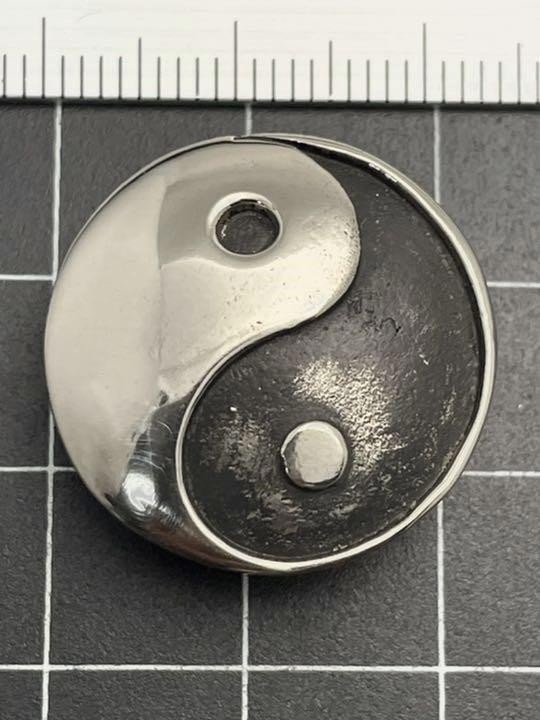 家紋コンチョ★陰陽★インヤン★小サイズ★陰陽道★ジャーマンシルバー拍卖