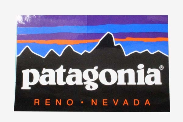 訳有 パタゴニア ステッカー リノ ネバダ 1列 PATAGONIA RENO NEVADA シール カスタム フィッツロイ アメリカ 海外 店舗限定 USA 非売品拍卖