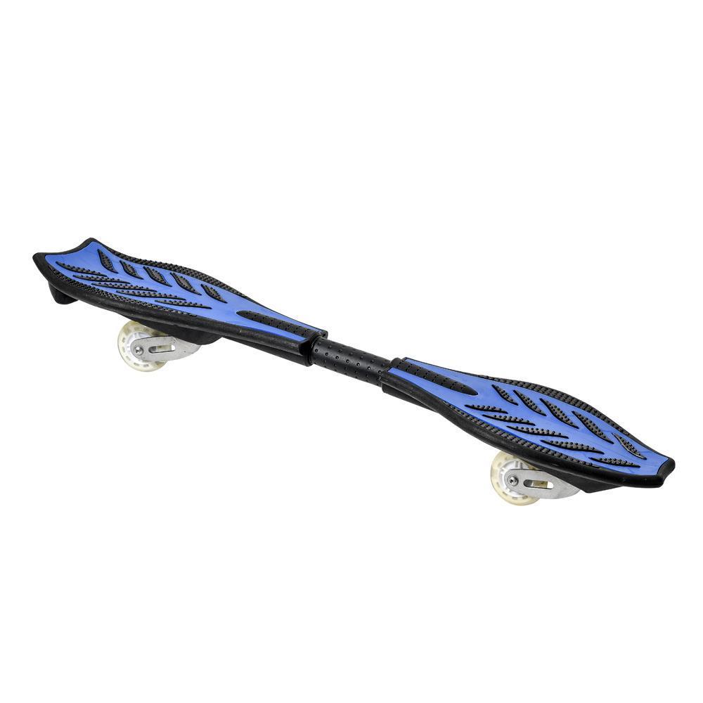 キャスターボード スケートボード ブレイブボード型 乗り物 スケボー スケート ロンスケ キックボード リップスティック 完成品 ブルー拍卖