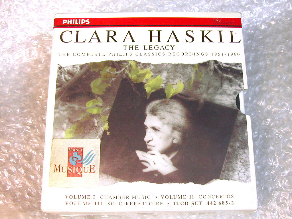 クララ・ハスキル集大成CD-BOX全集ザ レガシー全12枚組Clara Haskil/ベートーヴェン ヴァイオリン ピアノソナタ/独盤ドイツ盤/超名盤レア!!拍卖