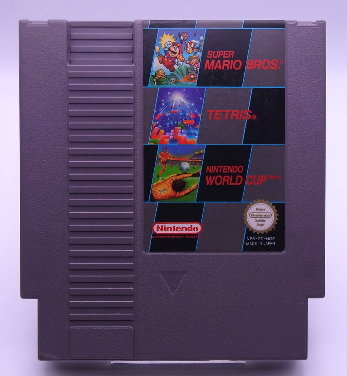 中古 NES SUPER MARIO BROS./TETRIS/NINTENDO WORLD CUP スーパーマリオブラザーズ/テトリス/熱血高校ドッジボール部 サッカー編 欧州PAL版拍卖