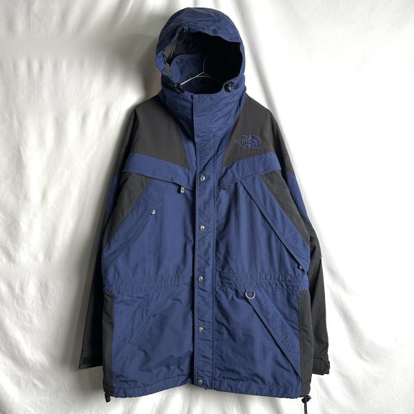 90s THE NORTH FACE EXTREME ナイロン マウンテン ジャケット L ネイビー ノースフェイス エクストリーム拍卖