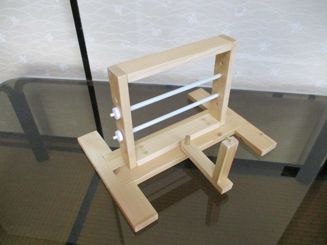 ★糸紡ぎ用単糸セット台・双糸用・ハンドメイド・新品拍卖