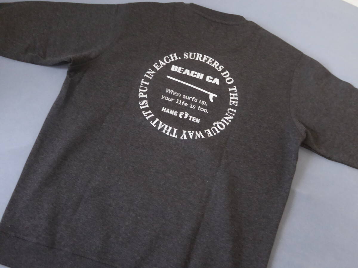 HANGTEN ハンテン 暖か 裏起毛 クールネック バックプリント ストレッチ スウェット トレーナー LL 濃灰 ②拍卖