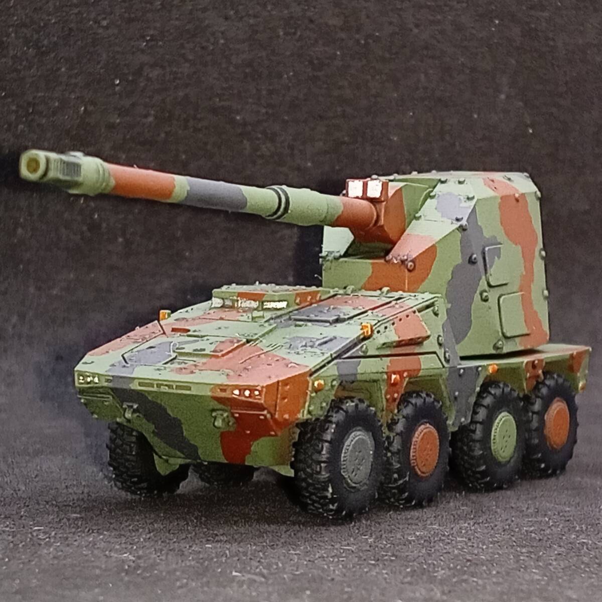 ●完成品1/144 RCH155自走砲,”ドイツ最新の自走砲!”,NATO迷彩,ドイツ,現代,Blitz144製.自作ver拍卖