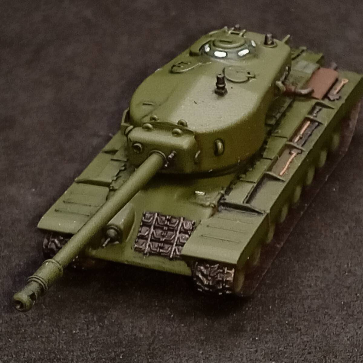 ●完成品1/144 T34重戦車,”凶悪120mm砲の破壊力!”,試作戦車,アメリカ,戦後,冷戦時代,自作ver拍卖