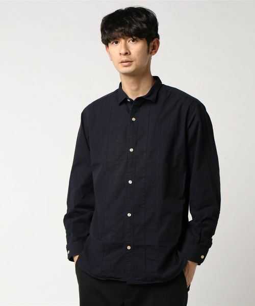 マリンフランセーズ 長袖シャツ 新品未使用 サイズL ネイビー拍卖