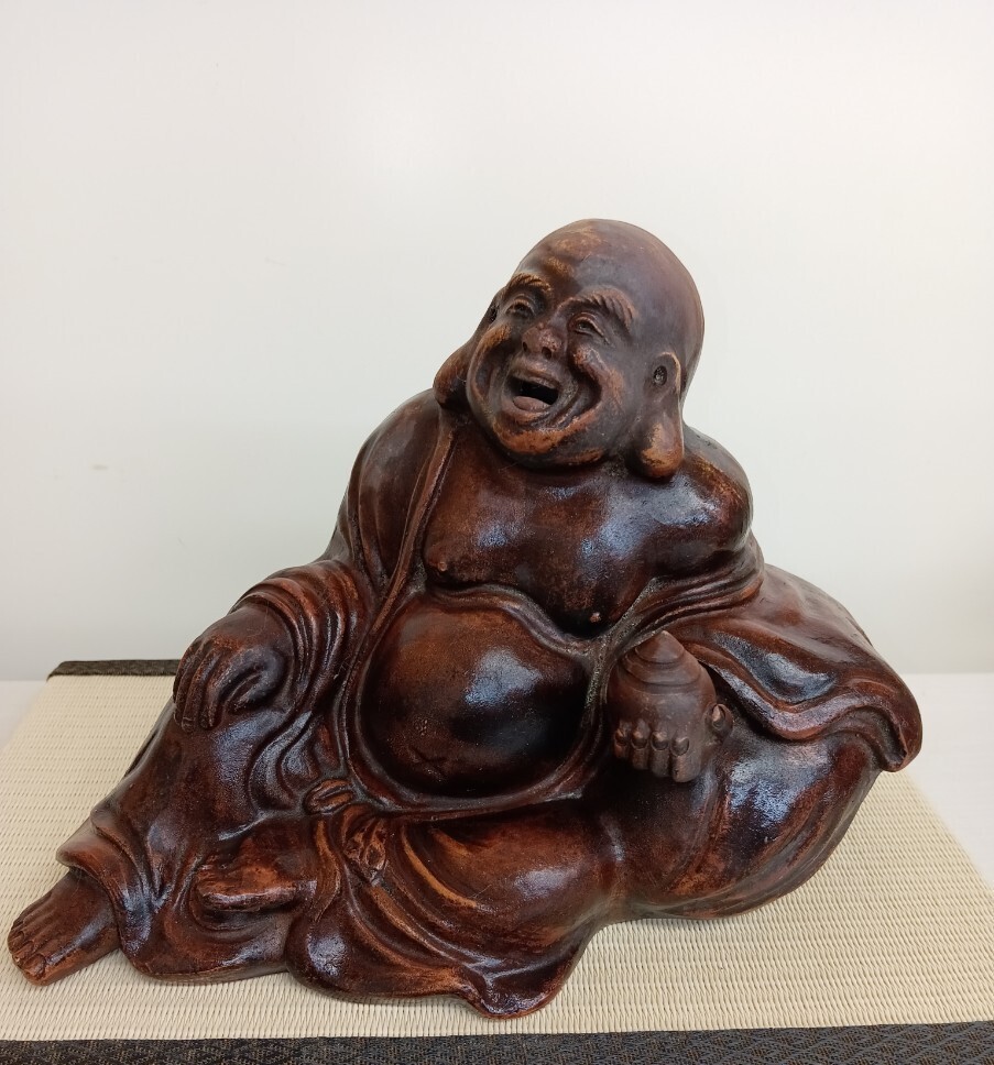 ◆-G 備前 布袋 伏せ香炉 細工物拍卖